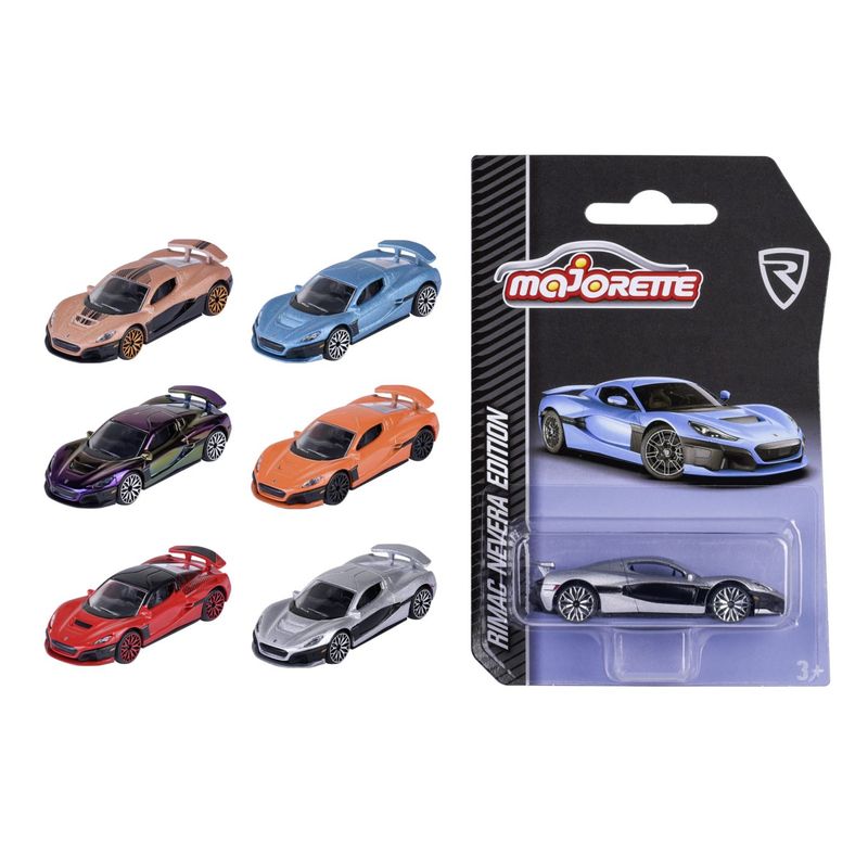 Jucarii, Copii si Bebe - Jucarii si jocuri - Vehicule si jucarii cu telecomanda - Masinute - Majorette masinuta metalica rimac nevera edition 7.5cm - Infinity.ro