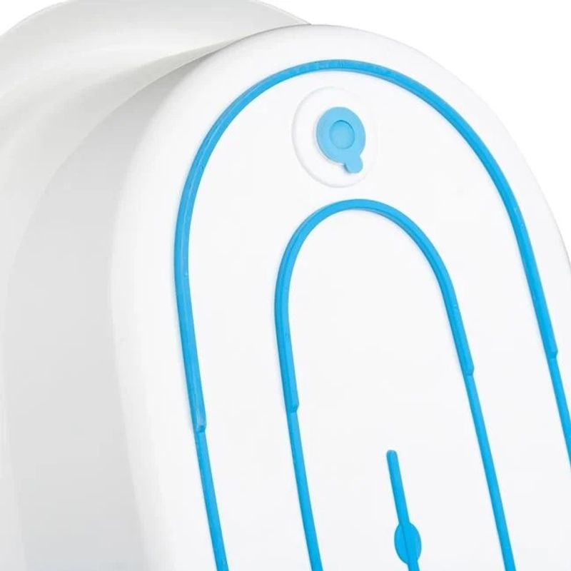 Jucarii, Copii si Bebe - Igiena si ingrijire - Baia bebelusului - Cadite bebe si accesorii baie - Cada pentru bebelusi, cu dop, din plastic si benzi de silicon, dimensiuni 71x45x23cm, alb - Infinity.ro