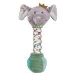 Jucarii, Copii si Bebe - Jucarii si jocuri - Jucarii bebelusi - Jucarii pentru dentitie - Jucarie sub forma de elefant cu coloana din bile colorate, Cu zornaitoare, Plus, Plastic/Poliester, 5x21 cm, Multicolor - Infinity.ro