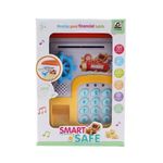 Jucarii, Copii si Bebe - Jucarii si jocuri - Jucarii & jocuri educative - Jucarii interactive - Pusculita electrica de jucarie pentru copii, cu sunete si lumini, 22.5x16x15.5cm, portocaliu-galben - Infinity.ro