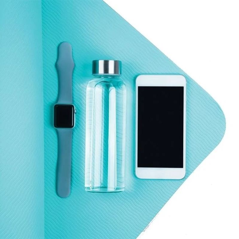 Sport si Outdoor - Camping - Saltele si accesorii pentru somn - Saltele camping - Saltea camping/sport/relaxare, material PE, 180x60x1cm, turcoaz - Infinity.ro