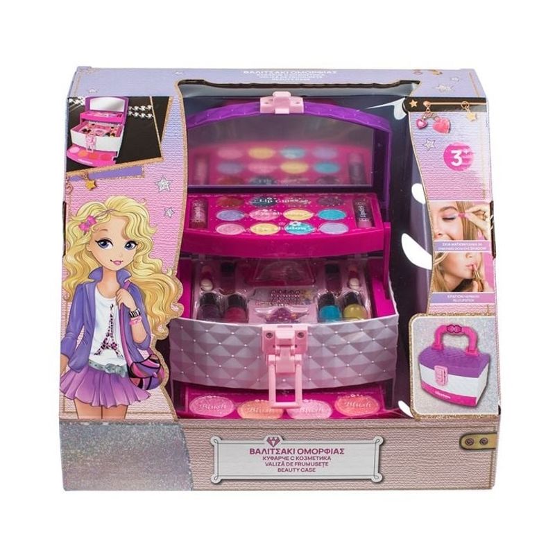 Jucarii, Copii si Bebe - Jucarii si jocuri - Jucarii & jocuri educative - Jucarii interactive - Set de Joaca, Valiza cu Cosmetice, 20 de cosmetice, 3ani+ - Infinity.ro