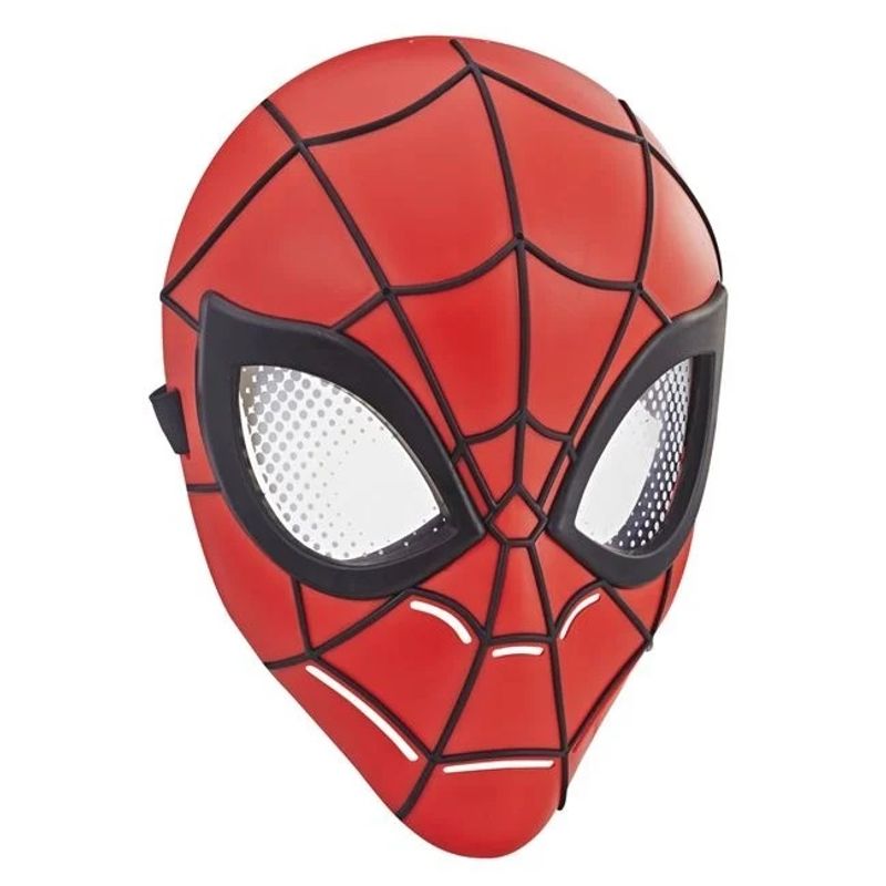 Jucarii, Copii si Bebe - Jucarii si jocuri - Jucarii de rol - Masti si costume copii - Masca Spiderman, cu banda elastica larga, 20x9x29cm, rosu - Infinity.ro