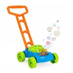 Jucarii, Copii si Bebe - Jucarii si jocuri - Jucarii & jocuri educative - Jucarii interactive - Aparat electric de facut baloane de sapun, forma masina de tuns iarba, 3 ani+, 29x28.5x15 cm, multicolor - Infinity.ro