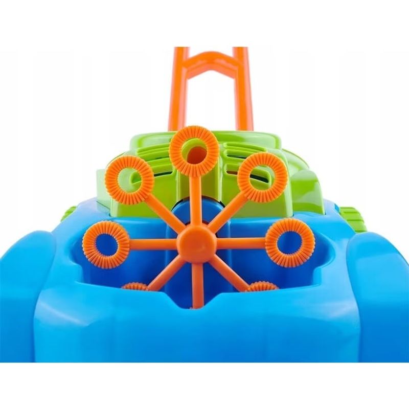 Jucarii, Copii si Bebe - Jucarii si jocuri - Jucarii & jocuri educative - Jucarii interactive - Aparat electric de facut baloane de sapun, forma masina de tuns iarba, 3 ani+, 29x28.5x15 cm, multicolor - Infinity.ro