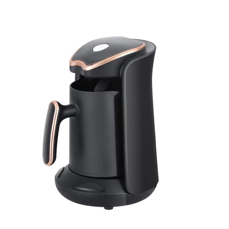 Electronice si Electrocasnice - Electrocasnice bucatarie - Preparare bauturi - Fierbatoare de apa - Cana Electrica pentru Cafea sau Ceai, R103, 600W, 300ml, Negru cu insertii aurii - Infinity.ro