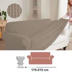 Casa si Gradina - Textile si covoare - Huse pentru mobilier - Husa elastica pentru canapea cu trei locuri, potrivita pentru canapea cu brate, 170 - 215 cm, bej - Infinity.ro