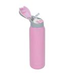 Casa si Gradina - Bucatarie si vesela - Accesorii bar - Termosuri si Cani termos - Sticla Izoterma Roz cu Pai, 500ml, Otel Inoxidabil, 6.5x24 cm, roz - Infinity.ro