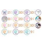 Casa si Gradina - Decoratiuni - Decoratiuni petrecere - Baloane - Set Decorativ de Petrecere cu Baloane Pastelate, Fluturi din Folie, 140buc - Infinity.ro