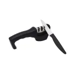 Casa si Gradina - Bucatarie si vesela - Ustensile bucatarie - Ascutitoare cutite - Aparat pentru ascutit cutite, 3 in 1, Gonga® Negru - Infinity.ro