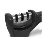 Casa si Gradina - Bucatarie si vesela - Ustensile bucatarie - Ascutitoare cutite - Aparat pentru ascutit cutite, 3 in 1, Gonga® Negru - Infinity.ro