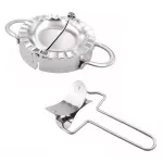 Casa si Gradina - Bucatarie si vesela - Ustensile bucatarie - Seturi ustensile de bucatarie - Set forma si cutit pentru aluat ravioli, inox, Gonga® Argintiu - Infinity.ro