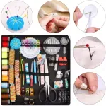 Electronice si Electrocasnice - Ingrijirea tesaturilor - Accesorii masini de cusut - Set 200 de elemente pentru cusut, multicolor, Gonga® Multicolor - Infinity.ro