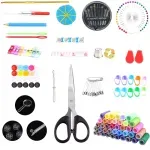 Electronice si Electrocasnice - Ingrijirea tesaturilor - Accesorii masini de cusut - Set 200 de elemente pentru cusut, multicolor, Gonga® Multicolor - Infinity.ro