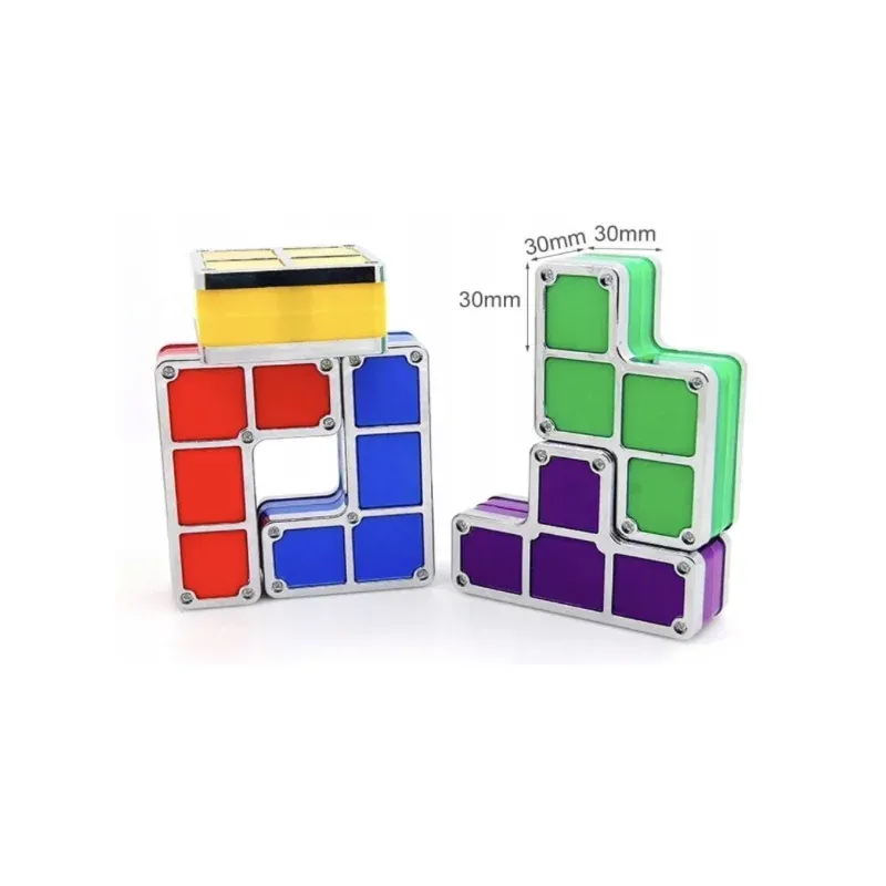 Casa si Gradina - Corpuri si surse de iluminat - Veioze si lampi - Lampi de veghe copii - Lampa de veghe model Tetris, modulara, Gonga® Multicolor - Infinity.ro