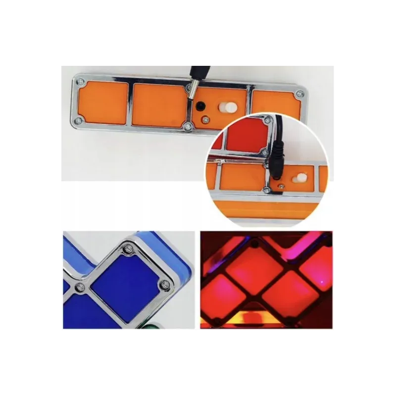 Casa si Gradina - Corpuri si surse de iluminat - Veioze si lampi - Lampi de veghe copii - Lampa de veghe model Tetris, modulara, Gonga® Multicolor - Infinity.ro