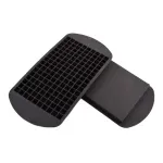 Casa si Gradina - Bucatarie si vesela - Accesorii bar - Forme cuburi de gheata - Forma pentru gheata din silicon, capacitate 160 de cuburi, Gonga® Negru - Infinity.ro