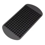 Casa si Gradina - Bucatarie si vesela - Accesorii bar - Forme cuburi de gheata - Forma pentru gheata din silicon, capacitate 160 de cuburi, Gonga® Negru - Infinity.ro