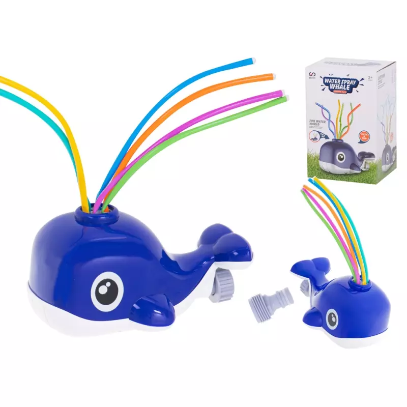 Jucarii, Copii si Bebe - Jucarii si jocuri - Jucarii bebelusi - Jucarii de baie - Mini fantana de gradina tip balena pentru copii, Gonga® Albastru - Infinity.ro