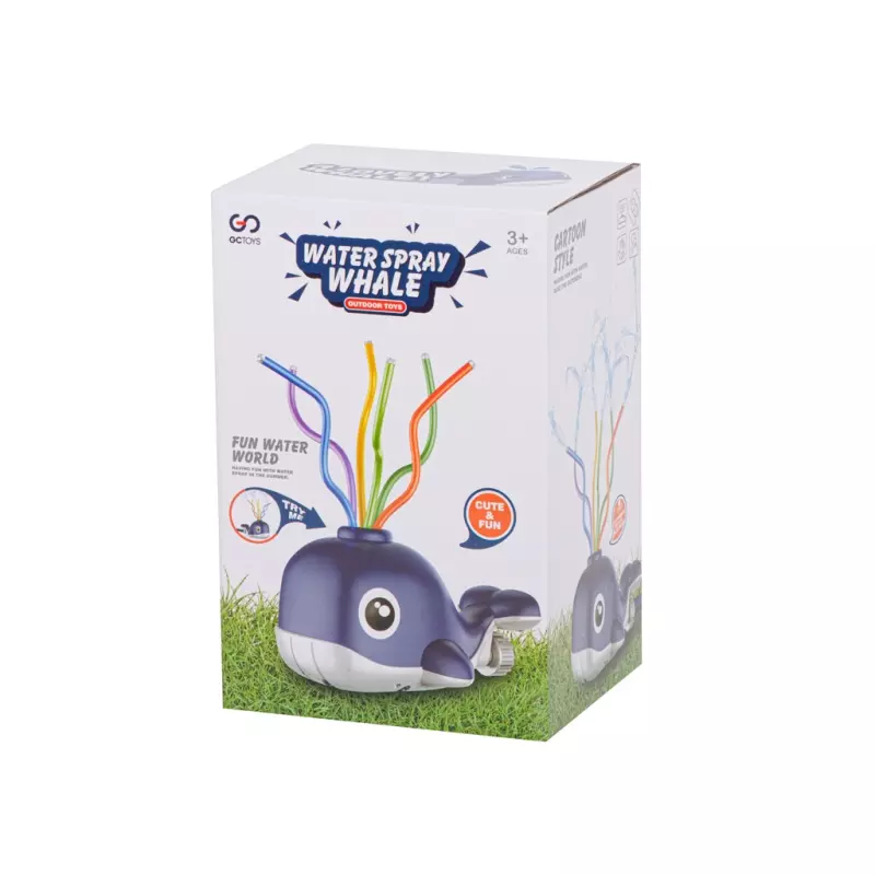 Jucarii, Copii si Bebe - Jucarii si jocuri - Jucarii bebelusi - Jucarii de baie - Mini fantana de gradina tip balena pentru copii, Gonga® Albastru - Infinity.ro