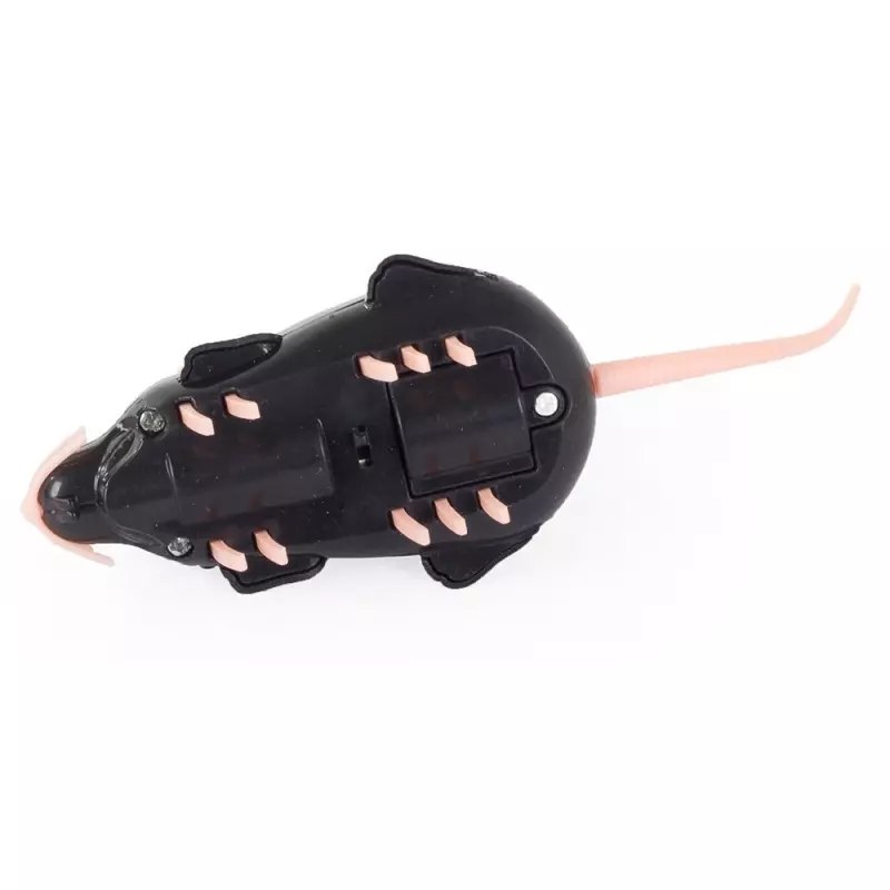 Petshop - Accesorii petshop - Jucarii animale - Jucarii interactive animale - Jucarie interactiva cu vibratii, model soarece, Gonga® Negru - Infinity.ro