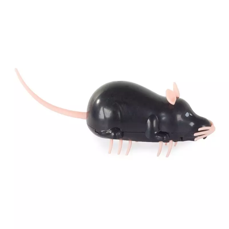 Petshop - Accesorii petshop - Jucarii animale - Jucarii interactive animale - Jucarie interactiva cu vibratii, model soarece, Gonga® Negru - Infinity.ro