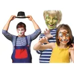 Carti si Birotica - Birotica - Instrumente de scris - Creioane - Set 6 creioane colorate pentru pictura fetei, Gonga® Verde - Infinity.ro