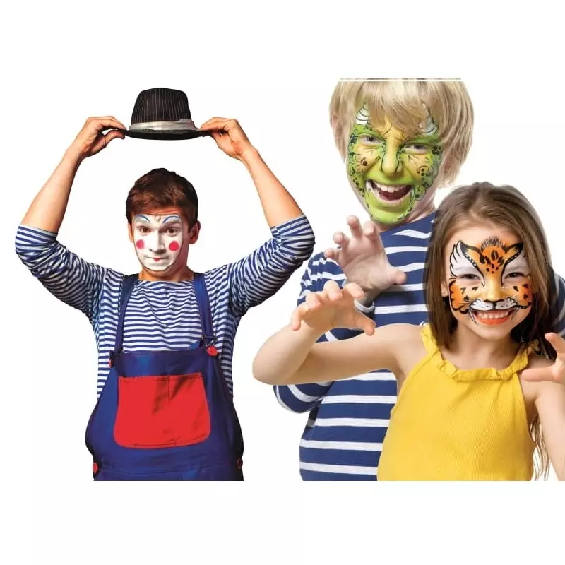 Carti si Birotica - Birotica - Instrumente de scris - Creioane - Set 6 creioane colorate pentru pictura fetei, Gonga® Verde - Infinity.ro