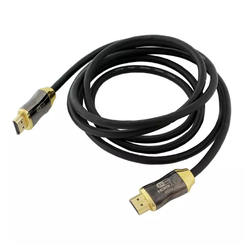 Laptop, Telefoane si Tablete - Telefoane mobile si accesorii - Accesorii Telefoane - Cabluri si adaptoare telefoane - Cablu HDMI 2.1 8K, 2m, Gonga® Negru - Infinity.ro
