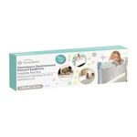 Jucarii, Copii si Bebe - Jucarii si jocuri - Jucarii de exterior - Echipamente de protectie copii - Bariera de protectie pentru pat, metal si poliester, pliabila, dimensiuni 120x43.5cm, alb - Infinity.ro