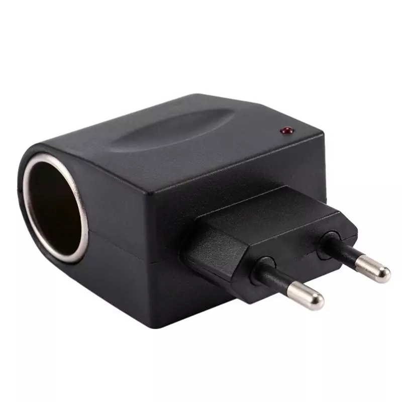 Casa si Gradina - Electrice - Accesorii electrice - Accesorii prize si intrerupatoare - Mini convertor de tensiune 220 V la 12 V, Gonga® Negru - Infinity.ro