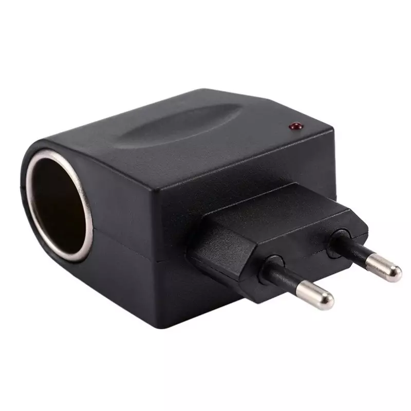 Casa si Gradina - Electrice - Accesorii electrice - Accesorii prize si intrerupatoare - Mini convertor de tensiune 220 V la 12 V, Gonga® Negru - Infinity.ro