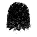 Casa si Gradina - Sanitare - Suporturi si accesorii baie - Accesorii baie - Rezerva cap perie toaleta, plastic, negru, adaptabil oricarui set de baie, asigura curatenie fara zgarieturi - Infinity.ro