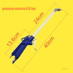 Auto si Moto - Intretinere auto - Produse curatare auto - Pistol pentru spalarea vehiculelor si a geamurilor, si pentru indepartare praf, lungime 40 cm, lungime furtun 125 cm - Infinity.ro