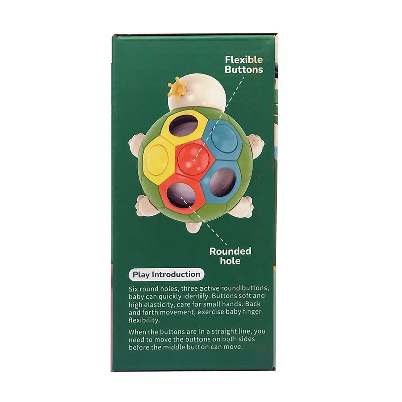 Jucarii, Copii si Bebe - Jucarii si jocuri - Jucarii & jocuri educative - Jucarii interactive - Jucarie interactiva Montessori pentru copii, Dezvoltare Motricitate fina, 18 luni, Broscuta cu buline, multicolor - Infinity.ro