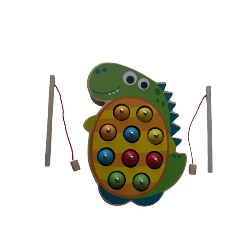 Jucarii, Copii si Bebe - Jucarii si jocuri - Jucarii & jocuri educative - Jocuri si jucarii educative - Joc de pescuit magnetic Dinozaur, Dinosaur fishing game - Infinity.ro