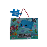 Jucarii, Copii si Bebe - Jucarii si jocuri - Jocuri si puzzle - Puzzle - Puzzle jumbo de podea, TISsun, puzzle lumea oceanului, 35 de piese, 60 x 44 - Infinity.ro