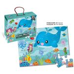 Jucarii, Copii si Bebe - Jucarii si jocuri - Jocuri si puzzle - Puzzle - Puzzle jumbo de podea, TISsun, puzzle lumea oceanului, 35 de piese, 60 x 44 - Infinity.ro