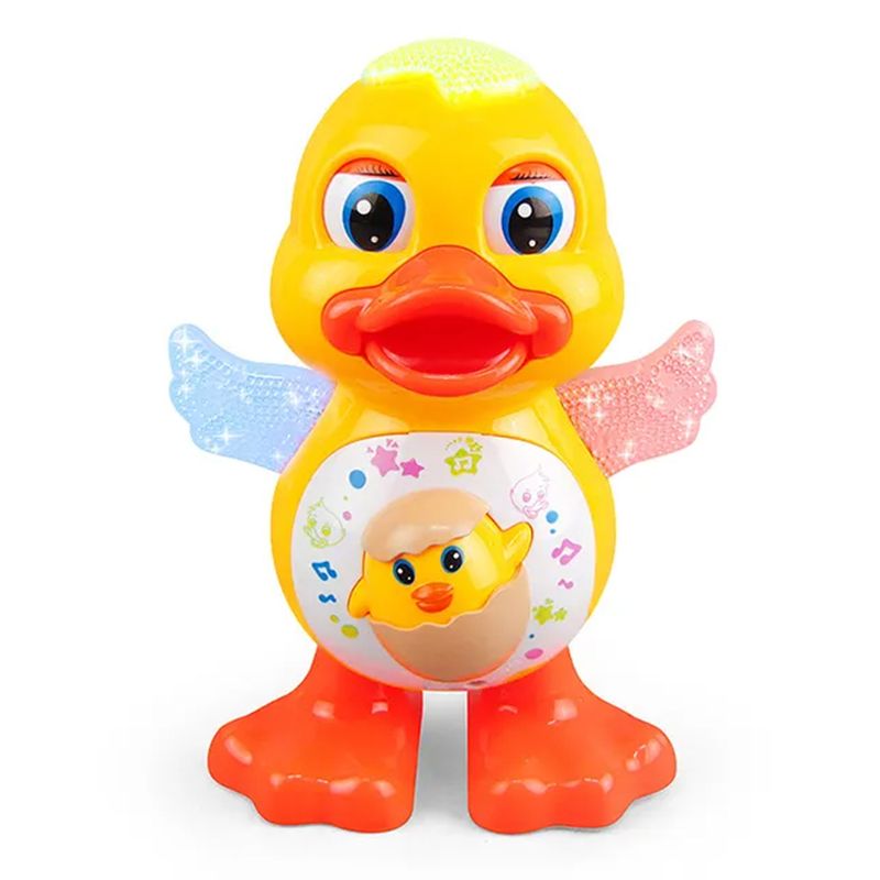 Jucarii, Copii si Bebe - Jucarii si jocuri - Jucarii bebelusi - Jucarii interactive bebelusi - Jucarie interactiva ce canta, lumineaza si danseaza, Ratusca vesela, 3 ani + - Infinity.ro