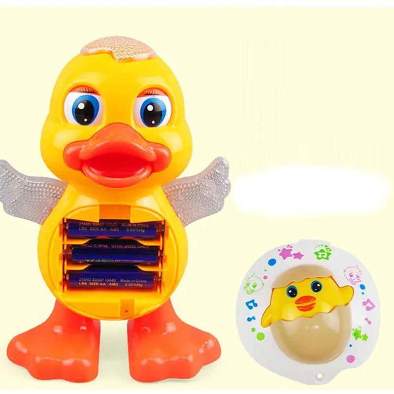 Jucarii, Copii si Bebe - Jucarii si jocuri - Jucarii bebelusi - Jucarii interactive bebelusi - Jucarie interactiva ce canta, lumineaza si danseaza, Ratusca vesela, 3 ani + - Infinity.ro