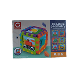 Jucarii, Copii si Bebe - Jucarii si jocuri - Jucarii & jocuri educative - Jucarii interactive - Cub creativ cu forme geometrice Puzzle, Creative geometry - Infinity.ro