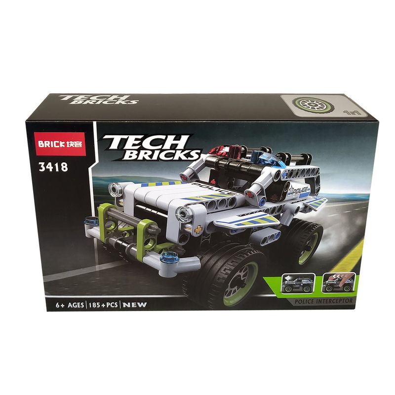 Jucarii, Copii si Bebe - Jucarii si jocuri - Seturi de constructie si cuburi - Seturi de constructie - Set Tehnic Constructie, Model 3418, Masina de curse, 185 piese - Infinity.ro