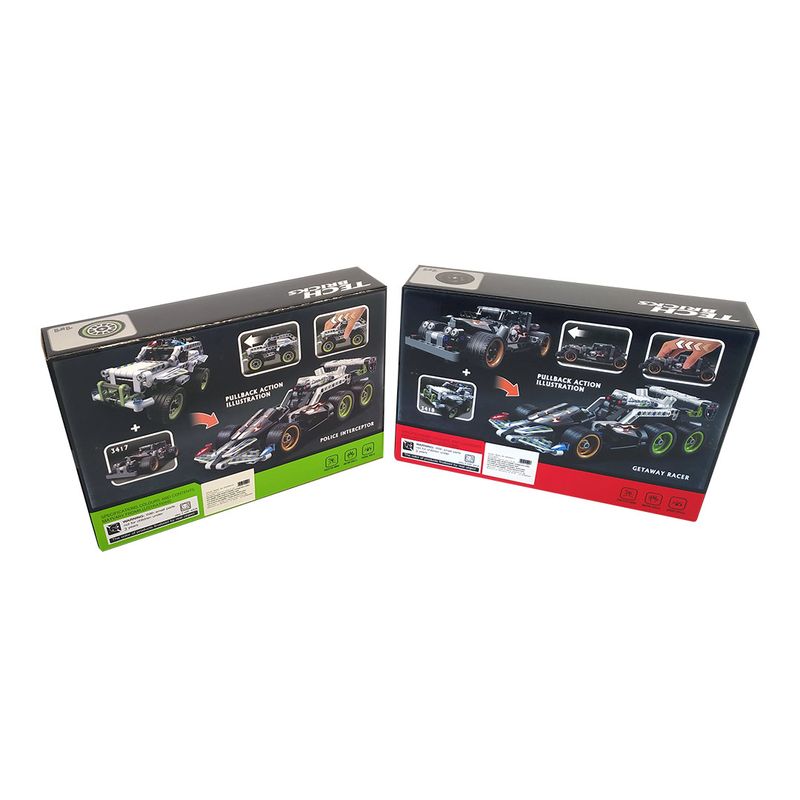 Jucarii, Copii si Bebe - Jucarii si jocuri - Seturi de constructie si cuburi - Seturi de constructie - Set Tehnic Constructie, Model 3418, Masina de curse, 185 piese - Infinity.ro