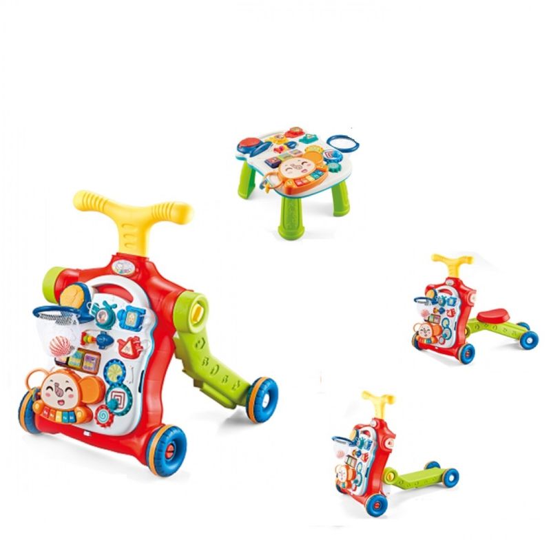Jucarii, Copii si Bebe - Jucarii si jocuri - Jucarii bebelusi - Centre de activitati - Centru de activitati multiple, 5 in 1, lumini, sunete, Antemergator, Masa activitati, Tricicleta, Masinuta,  Trotineta, - Infinity.ro