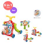 Jucarii, Copii si Bebe - Jucarii si jocuri - Jucarii bebelusi - Centre de activitati - Centru de activitati multiple, 5 in 1, lumini, sunete, Antemergator, Masa activitati, Tricicleta, Masinuta,  Trotineta, - Infinity.ro
