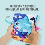 Carti si Birotica - Carti - Carti pentru copii - Carti pentru bebelusi - Set 4 carti senzoriale fosnitoare, Dinosaur world, Happy farm, Land Animals,  Marine Animals,  11 x 13.5 cm, EduJucarii - Infinity.ro