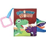 Carti si Birotica - Carti - Carti pentru copii - Carti pentru bebelusi - Set 4 carti senzoriale fosnitoare, Dinosaur world, Happy farm, Land Animals,  Marine Animals,  11 x 13.5 cm, EduJucarii - Infinity.ro