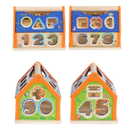 Jucarii, Copii si Bebe - Jucarii si jocuri - Jucarii & jocuri educative - Jucarii interactive - Casuta Sortatoare de Forme Geometrice si Cifre, Operatii matematice, Montessori, 3 ani +, EduJucarii - Infinity.ro