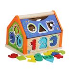 Jucarii, Copii si Bebe - Jucarii si jocuri - Jucarii & jocuri educative - Jucarii interactive - Casuta Sortatoare de Forme Geometrice si Cifre, Operatii matematice, Montessori, 3 ani +, EduJucarii - Infinity.ro