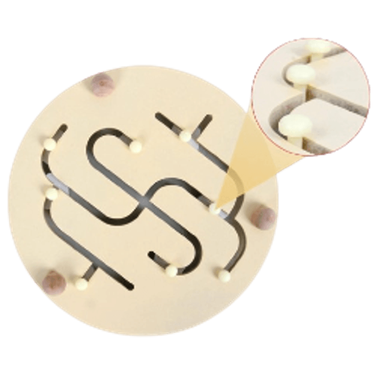 Jucarii, Copii si Bebe - Jucarii si jocuri - Jocuri si puzzle - Puzzle - Puzzle Lemn Labirint in format 3D, Montessori, Fructe, Edujucarii, 3 ani+ - Infinity.ro